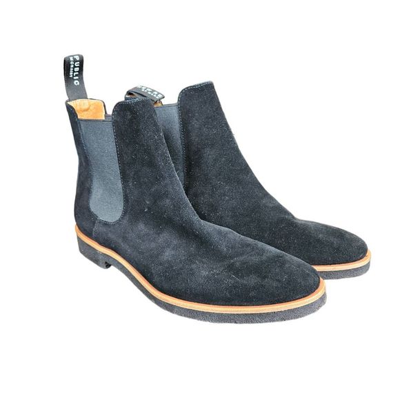 New Republic by Mark McNairy Black Suede Harvey Chelsea Boot 9.5 - Picture 3 of 10